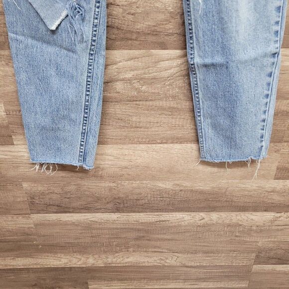 Pacsun Vintage Icon Ripped Busted Knee High Rise Jeans Raw Hem Womens 28‎ - Picture 5 of 13